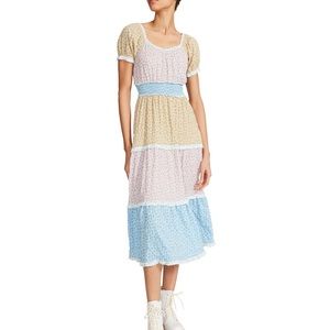 NWT Betsy Johnson Color Blocked Dress -Size L